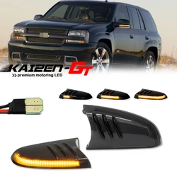 Sequential Amber LED Front Side Mirror Lights For Buick Rainier For Chevrolet Trailblazer For GMC Envoy & For Oldsmobile Bravada