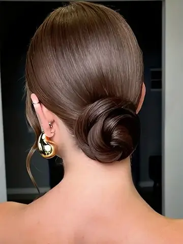 4Inch Magic Synthetic Hair Bun With Circle Elastic Clips Straight Donut Updo Hair Wig Bird's Nest Shaped Retractable Hairpieces