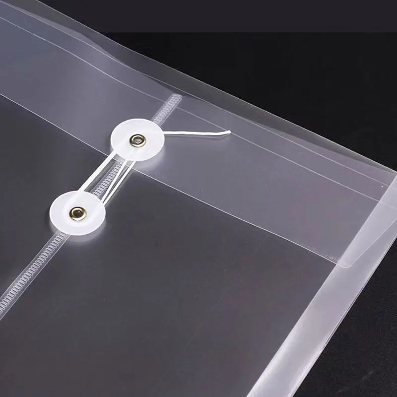 6pcs/Lot Thickened A4 File Bag Transparent Test Paper Storage Office Holder Pouch Desk Organizer Stationery Document Waterproof