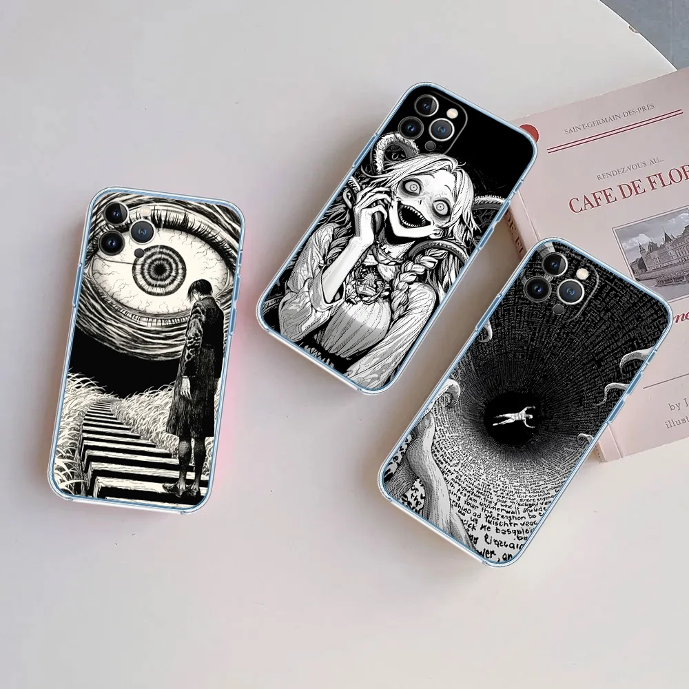 UN14 Horror Junji Ito Tomie Transparent Phone Case for Motorola Moto G7 G8 G9 G84 G85 G73 G24 G15 Z2 Play Power Plus - view 5