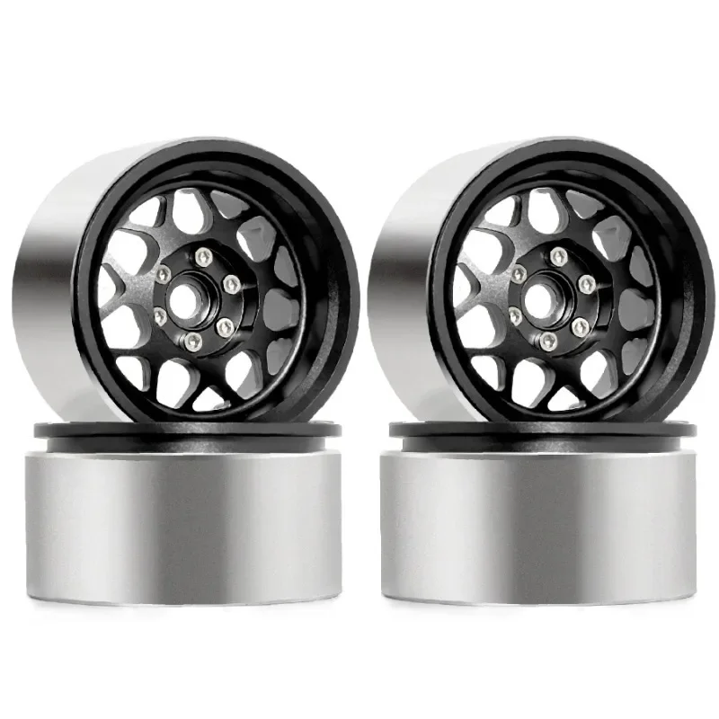 

4pcs Aluminum 2.2" RC Beadlock Wheel Wheel Rim Hex Fit for TRX4 TRX6 SCX10 90046 RR10 Wraith 1/10 RC Crawler Car