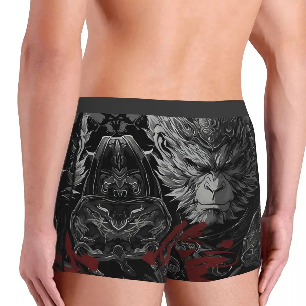 Black Myth Wukong Game GungFu Monkey Wukong Underpants Breathbale Panties Man Underwear Sexy Shorts Boxer Briefs