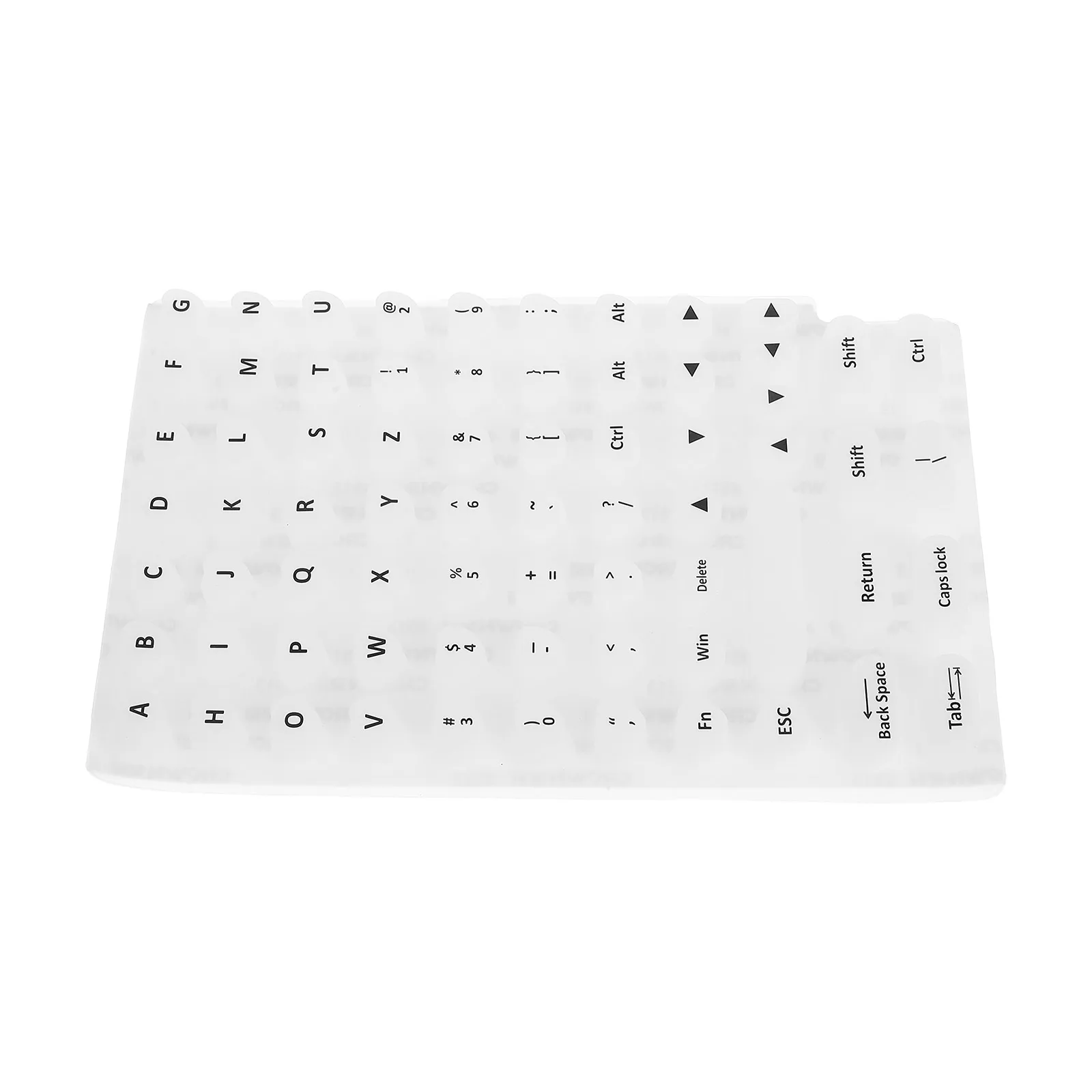 Keyboard Case Keyboards Covers Caps Buttons Laptop Stickers Accessories Labels with Letters Identifiers Silica Gel Gaming