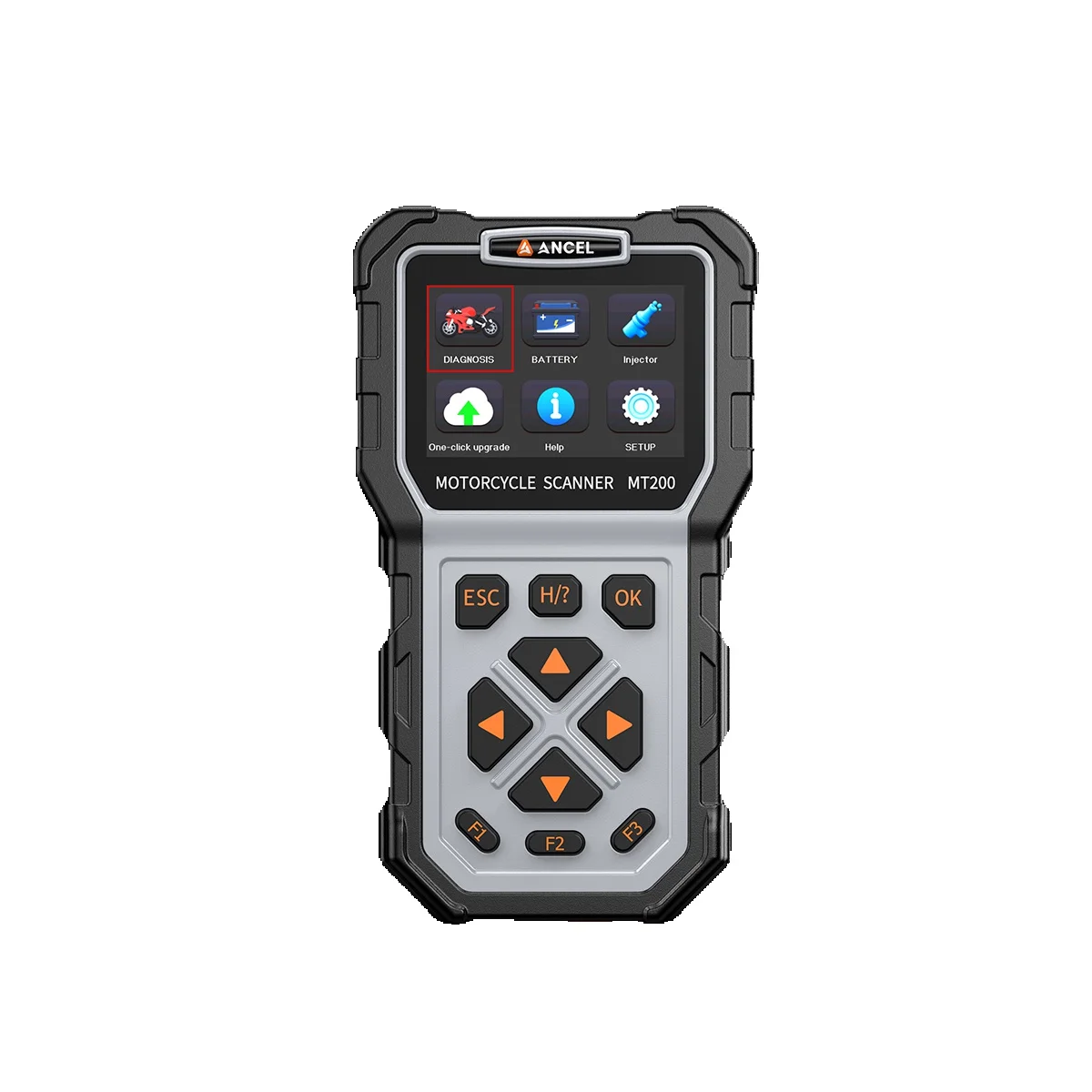 ANCEL MT200 Motorrad OBD2 Scanner Einspritzventil-Tester Motor-ABS-Diagnosegerät Batterietest für Yamaha / Honda / Suzuki Motorradwerkzeug