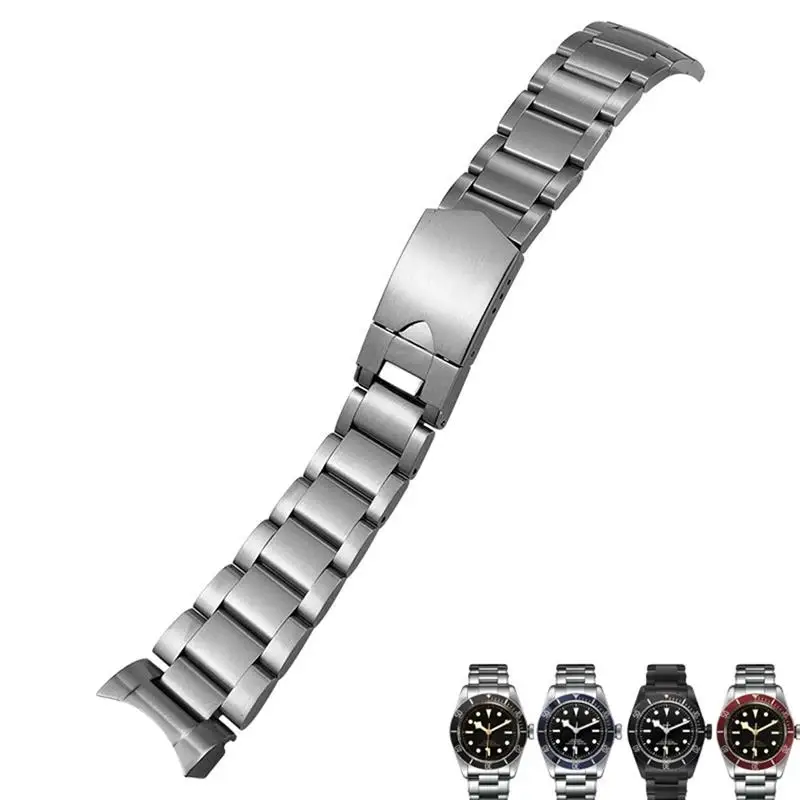 

BEFIA For Tudor Heritage Black Bay Pelagos Silver Bracelets Solid Watch Strap 22mm 316L Stainless Steel Watchbands