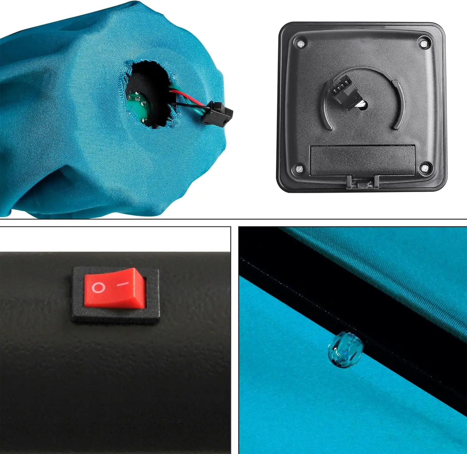 مظلة فناء شمسية ، إضاءة 18 ليد ، سوق الطاولة ، بأقدام