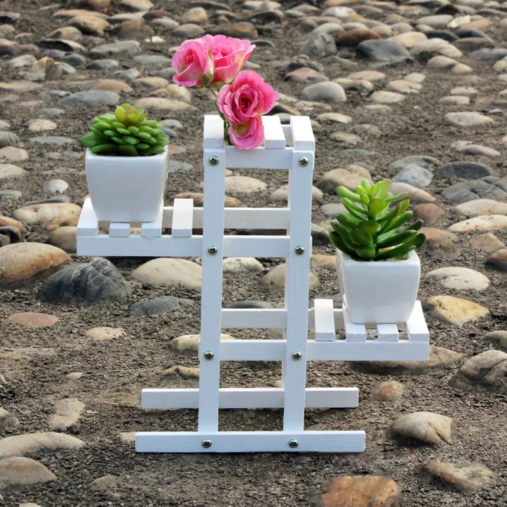 Desktop Shelves For Plant 3 Tier Small Potted Flower Succulent Plant Stand Rack Flower Pot Holder Shelf for Table Display