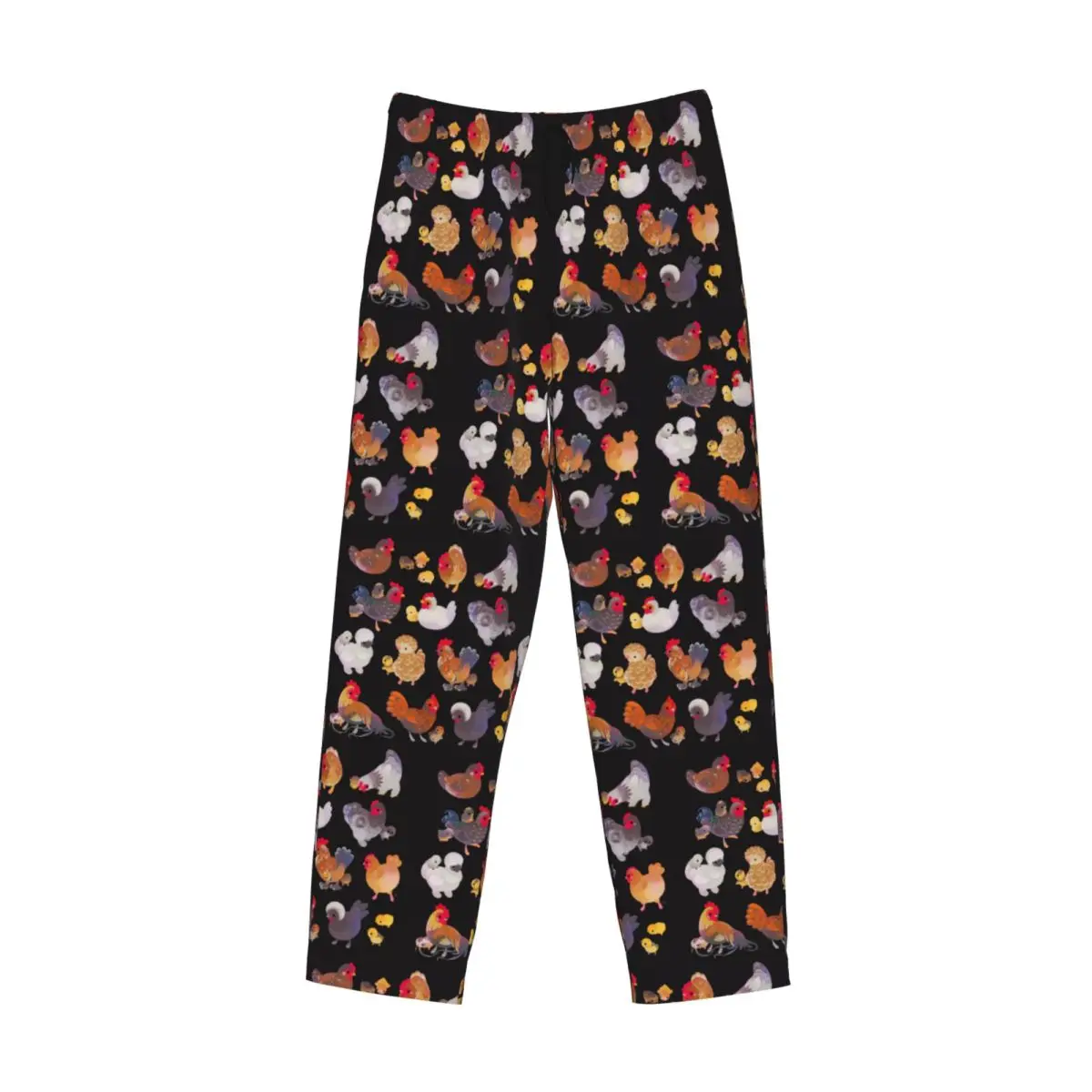 

Custom Chicken And Chick - Dark Pajama Pants Men Sleepwear Sleep Lounge Bottoms with Pockets