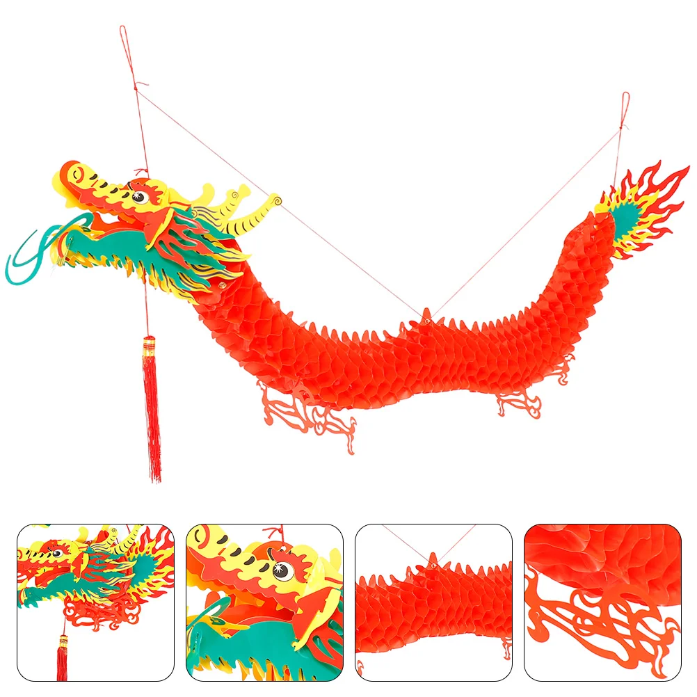 

Chinese New Year Decoration Style Ornaments Adornment Ceiling Dragon Pendant Spring Festival Scene Prop