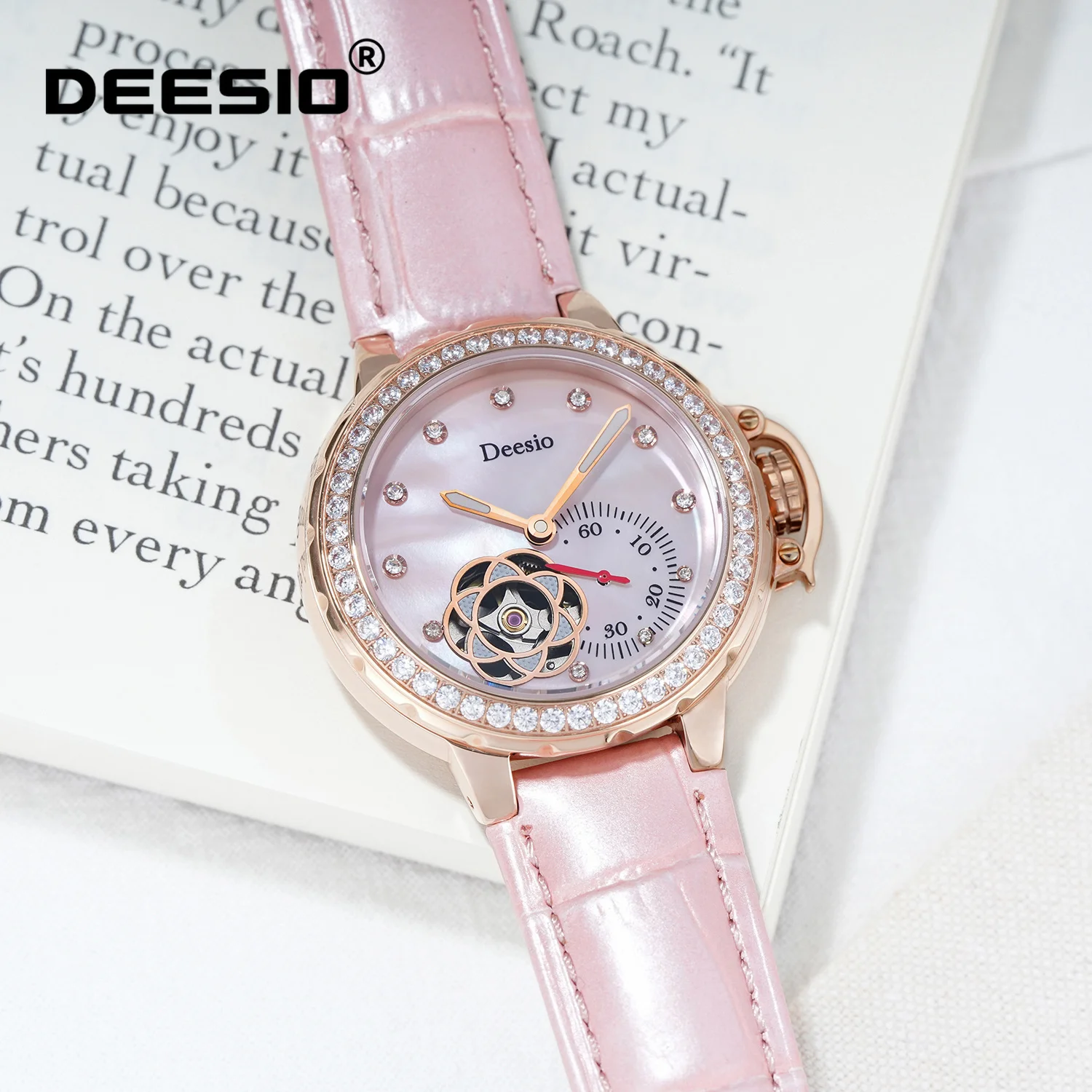 Deesio Luxury Women's Watch Japanese Mechanical Movement Stainless Steel Waterproof Ladies Wristwatch Relogio Feminino Gift