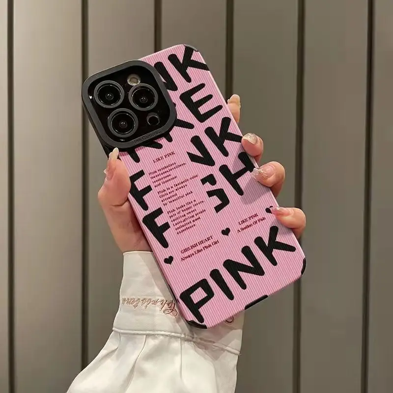 Trendy Pink Eagle Eye Camera Protection Silicone Phone Case For Iphone 11 12 13 14 15 16 Pro X XR Xs Max Cover Iphone 7 8 Plus