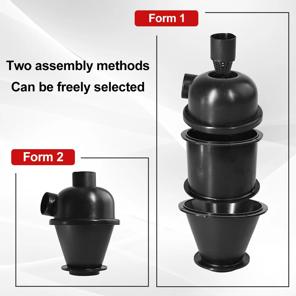 Cyclone For Vacuum Cleaner (Cyclone Filter) Detachable Cyclone Dust Collector With Filter Cyclone Separator Dust Powder Filter