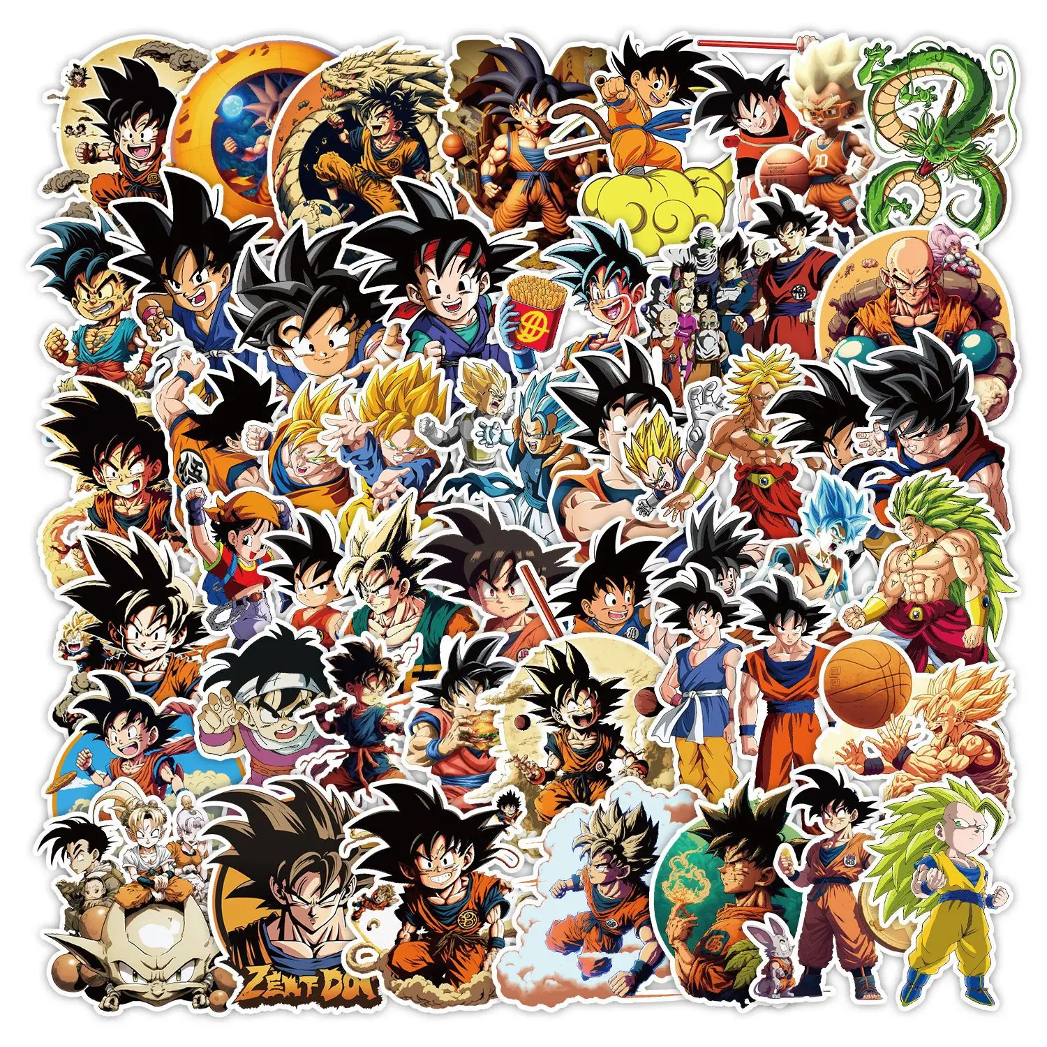 50-100pcs Dragonball Evolution Cartoon Graffiti Sticker Luggage Computer Waterproof Stickers Decoration Supplies Kids Toy