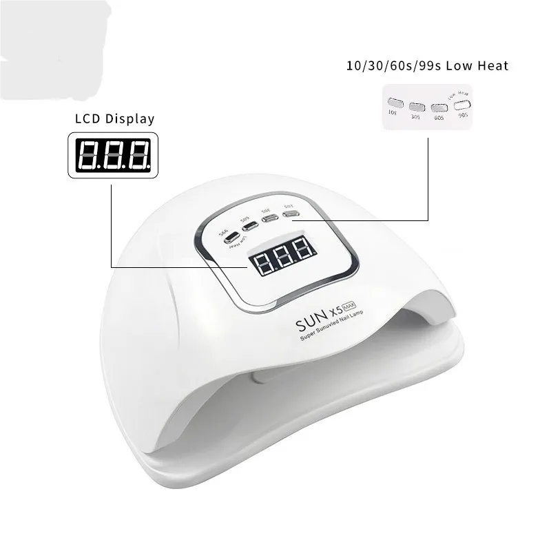 X5MAX Ultraviolet/LED Nail Lamp Drying Device - A nail polish suitable for the quick curing process in nail art and foot care