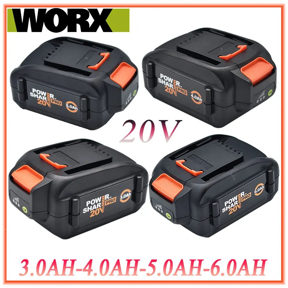 For WORX brand new genuine WA3578 - PowerShare 20V 5.0AH/6.0AH lithium-ion large-capacity battery