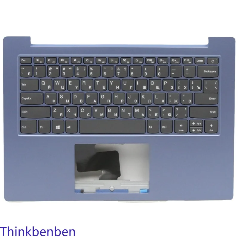 

RU Russian Ice Blue Keyboard Upper Case Palmrest Shell Cover For Lenovo Ideapad 1 14 14IGL05 5CB0X57005