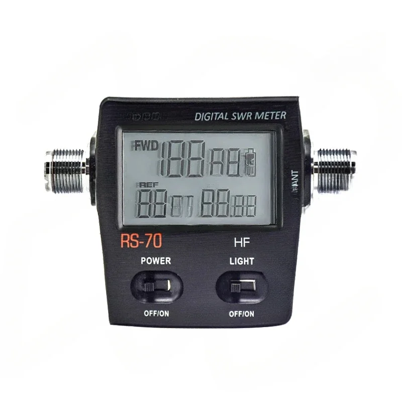 RS-70 Digital SWR/Power Meter HF 1.6-60MHz 200W M Type Connector RS70 Launch for Walkie Talkie Two Way Radio