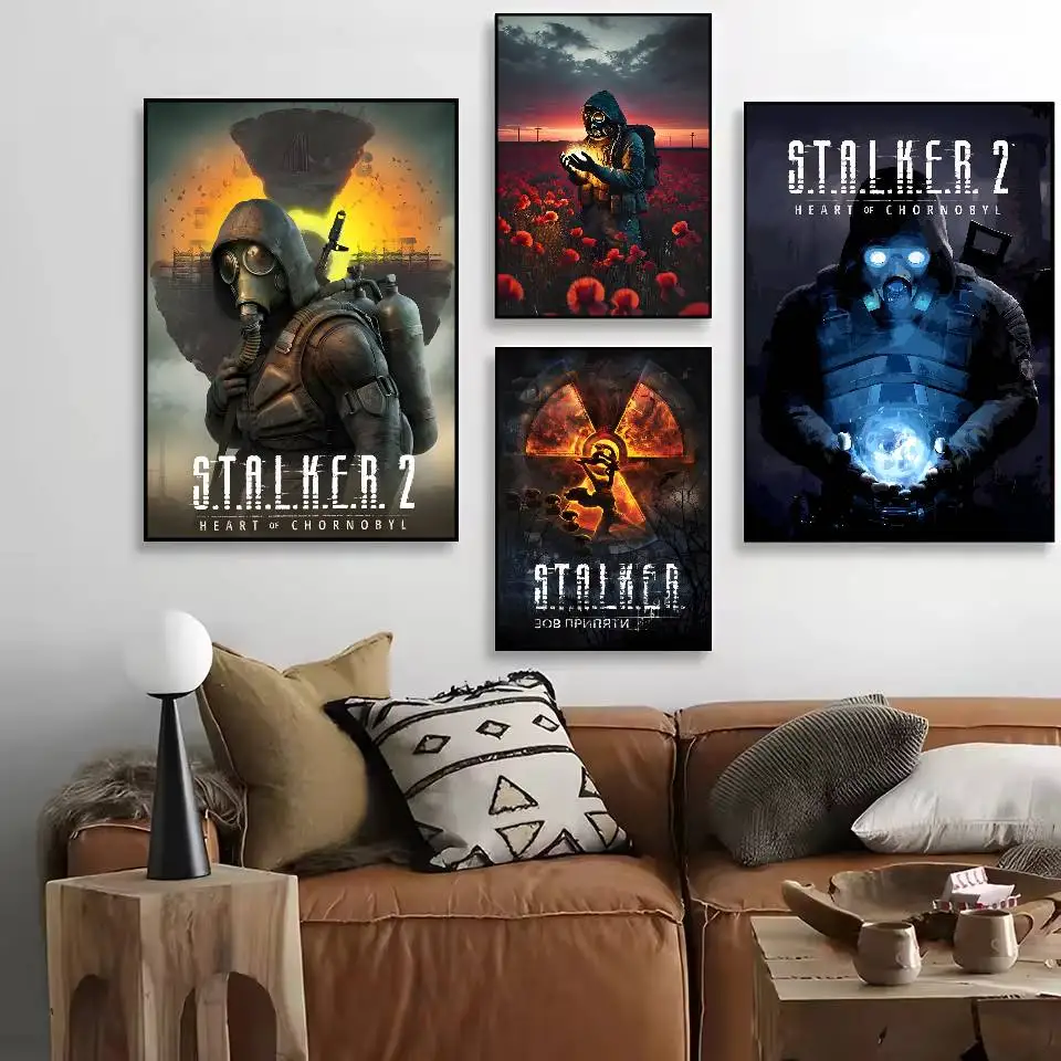ملصق STALKER 2 Heart of C-Chornoby عالي الدقة لديكور المنزل، جدار لاصق مقاوم للماء، غرفة المعيشة المنزلية، ديكور جمالي #2
