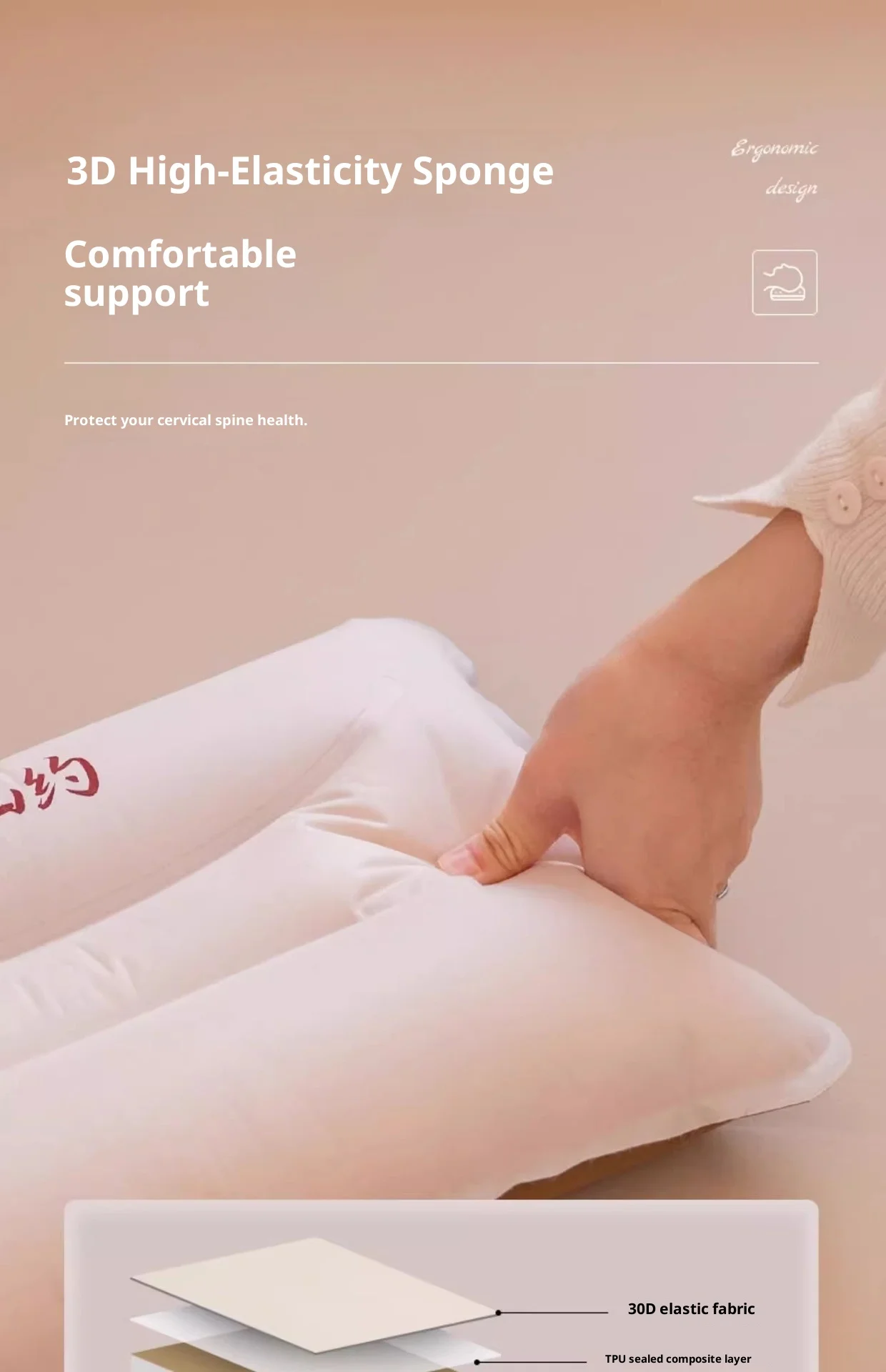 SHANYUE في الهواء الطلق المحمولة Pp وسادة وسادة قابلة للنفخ السفر التخييم التلقائي وسادة الرقبة خفيفة الوزن المحمولة المنزلية