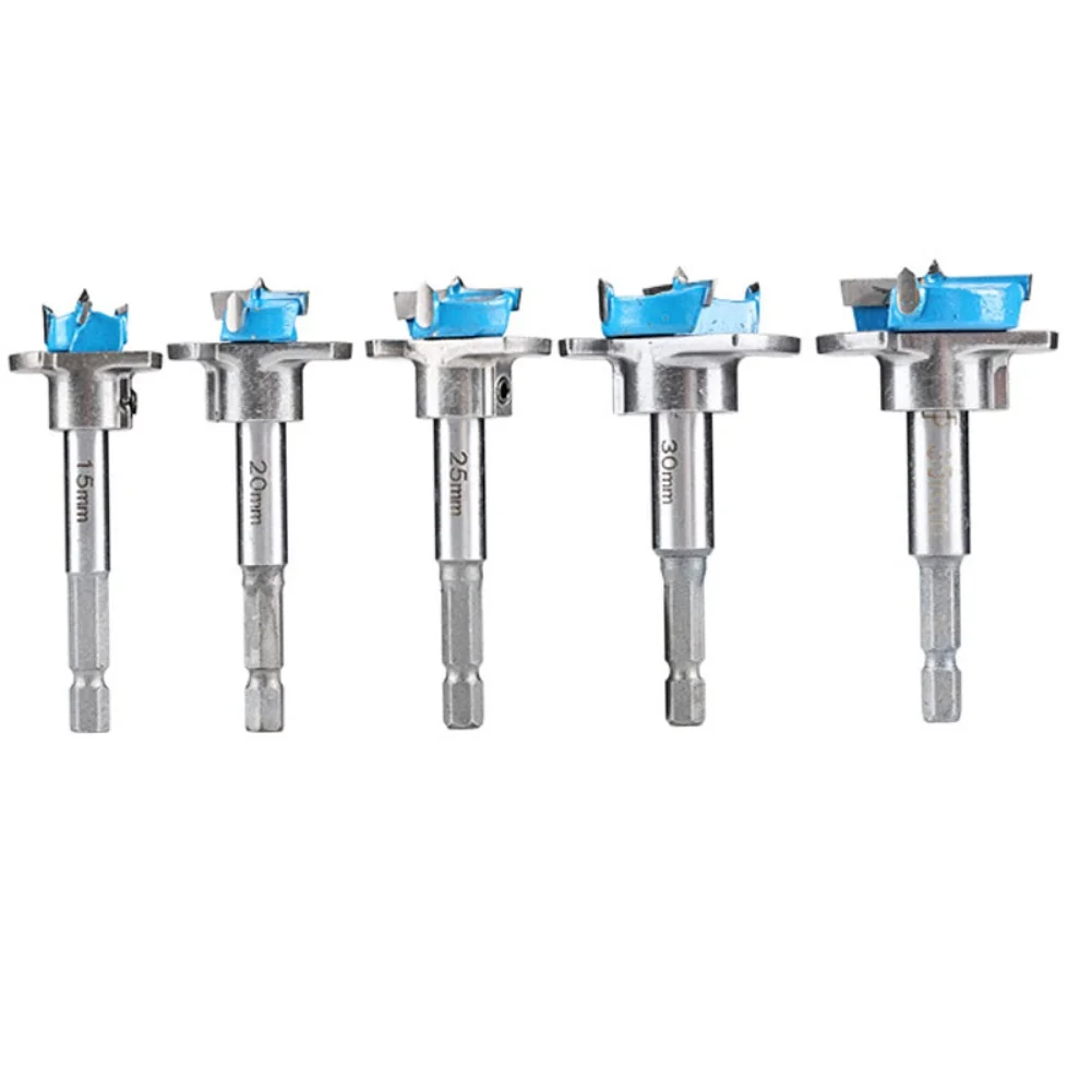 15-35mm Hinge Boring Drill Bit Hole Opener With Limiter For Wood Plywood Cabinet Door Furniture Making Power Tool Accessory