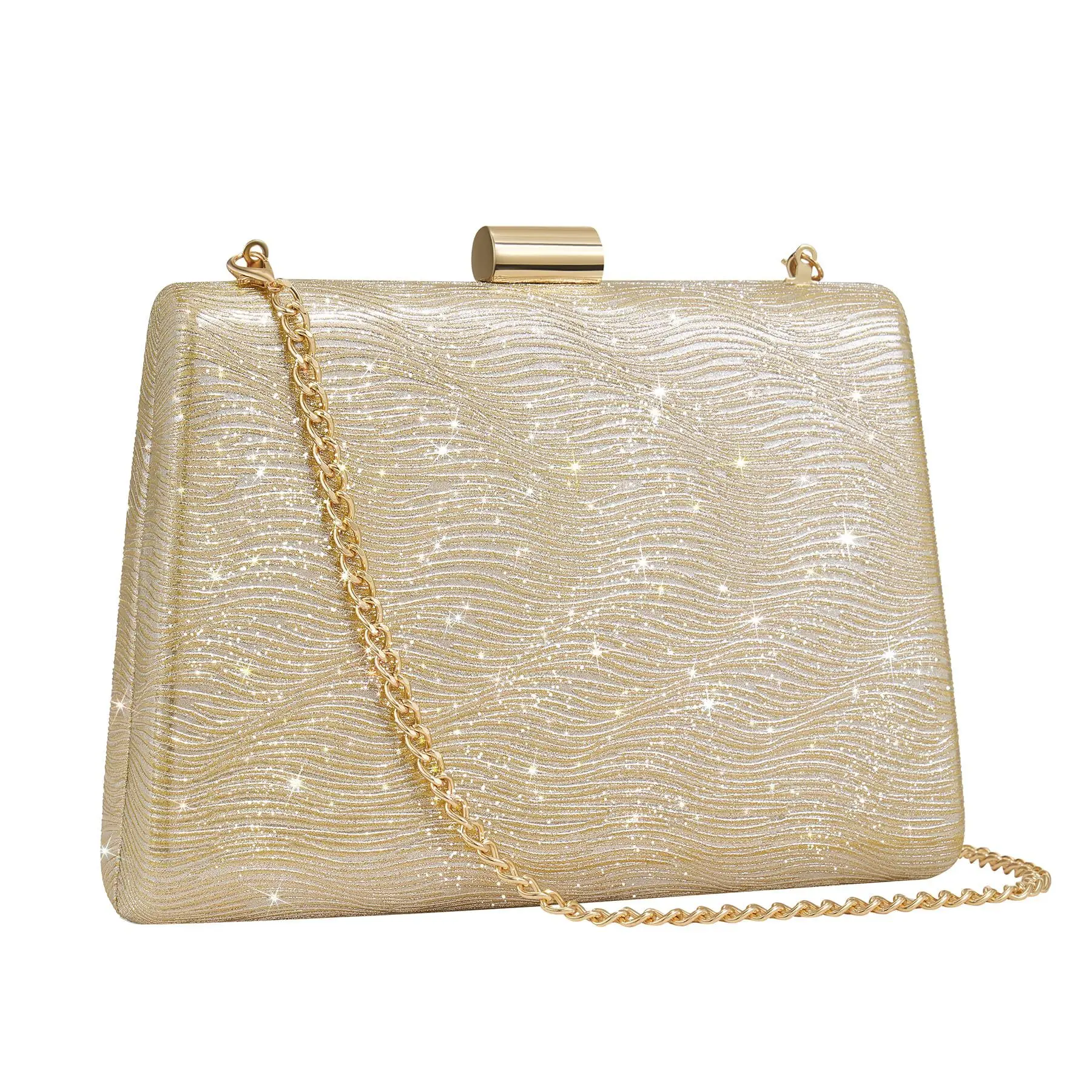 

Dinner Party Clutch Small Square Bag Wave Polyester Dinner Bag Women's Celebrity Bag Party