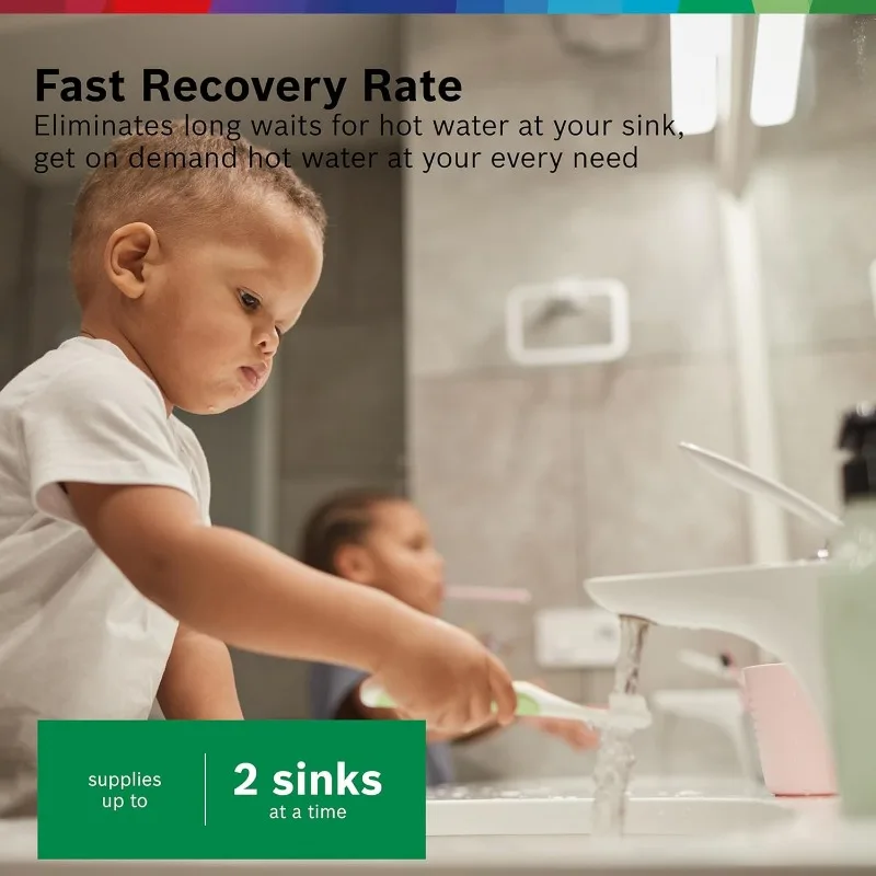 BOSCH Electric Mini-Tank Water Heater Tronic 3000 T 2.5-Gallon (ES2.5) - Eliminate Time for Hot Water - Shelf