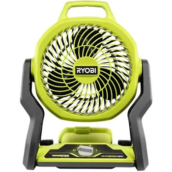 RYOBI ONE+ 18V 無線混合式 WHISPER 系列 7-1/2 英吋風扇(僅工具),綠色 (PCL811B) 10 最佳銷售 利比鼓風機 - №2