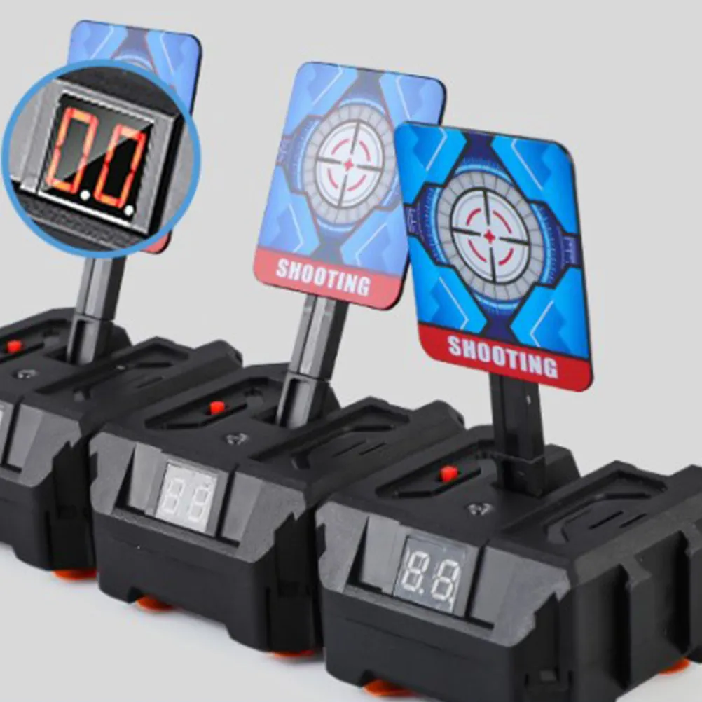 

Auto Scoring Electronic Shooting Target with Built-in Sound Effects Automatic Reset LCD Screen for Birthday Christmas Holiday