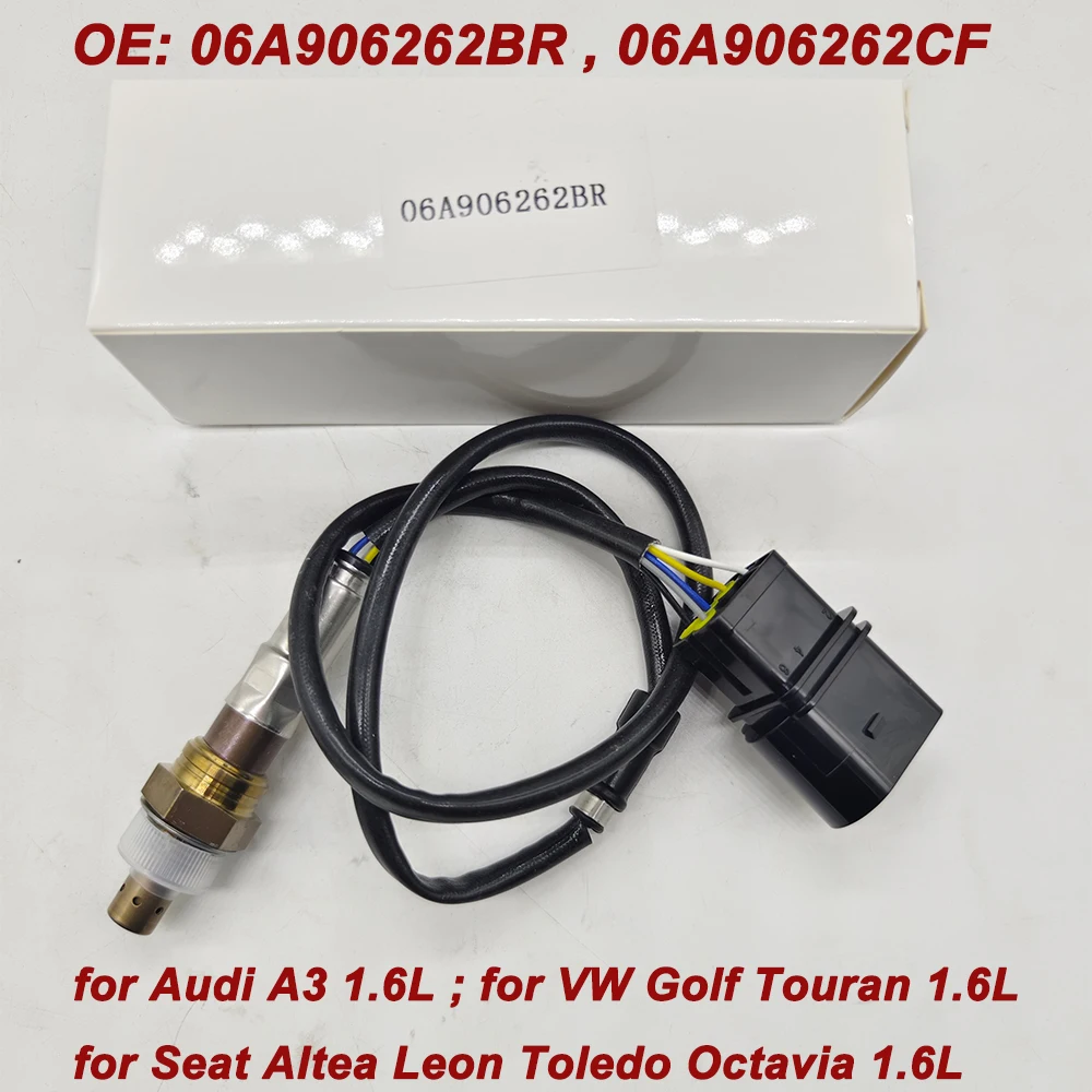 06A906262BR Car Accessories For AUDI A3 VW golf Jetta SEAT Altea SKODA Octavia 5Wire Oxygen Sensor 06A 906 262 BR 06A906262CF