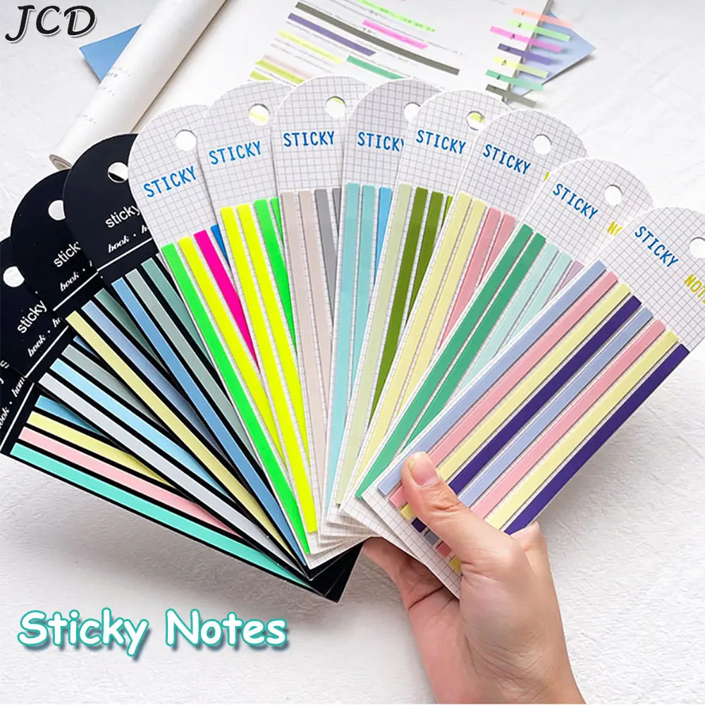 

JCD 160 Sheets Transparent Sticky Notes Self-Adhesive Reading Annotation for Books Notepad Bookmarks Memo Pad Index Tabs