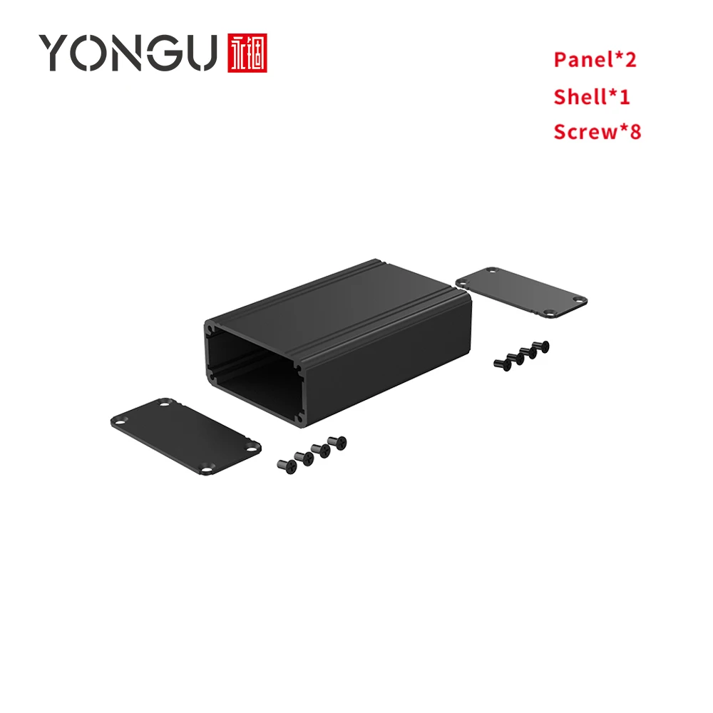 Electronic Components Integrated Aluminum Enclosure Laboratory Current Regulator Extruded Housing Resistance Box J04 57*28MM