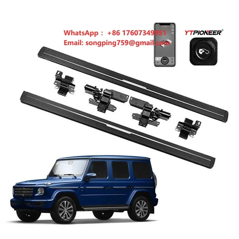 YTPIONEER Off Road SUV Car Electric Step Boards With LED Auto Power Running Boards for Mercedes Benz G 2009-2024