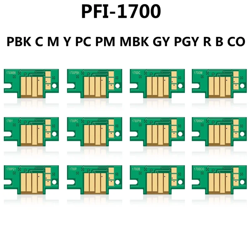 Imagem -04 - Microplaqueta Permanente do Cartucho para Canon Pro2000 Pfi1700 1700 2100 4000 4000s 6000 6100 6100s 6000s