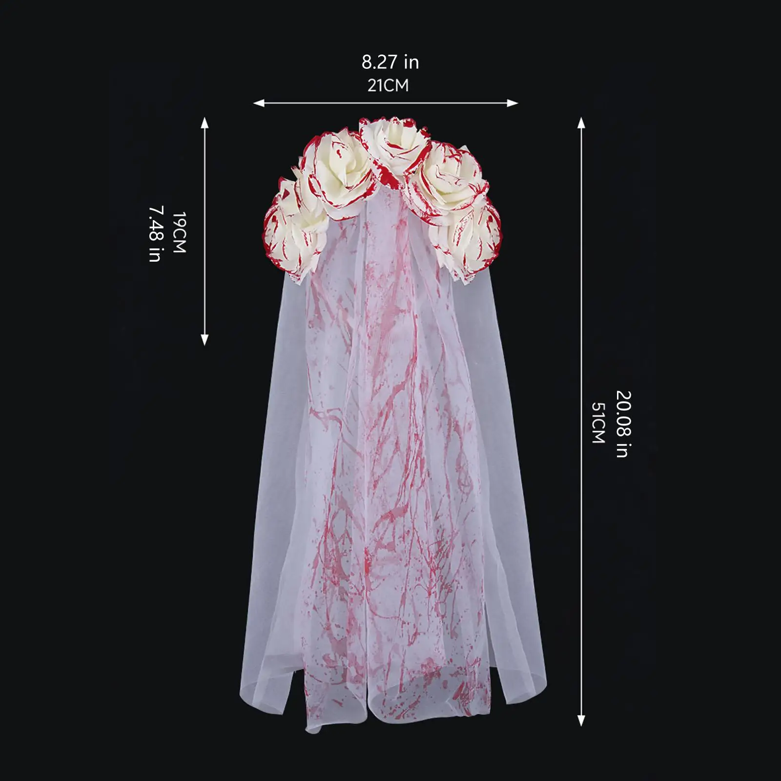 Halloween Schleier Braut Kopfschmuck Cosplay Foto Requisiten Einzigartiges Kostümzubehör