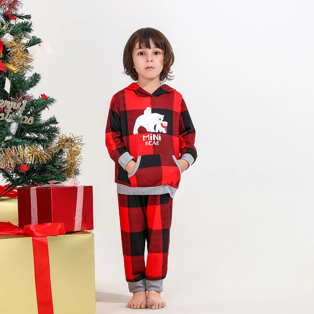 Christmas Family Matching Pajamas Set Family Look Mother Daughter Father Baby Kids Sleepwear Mommy and Me Nightwear Clothes