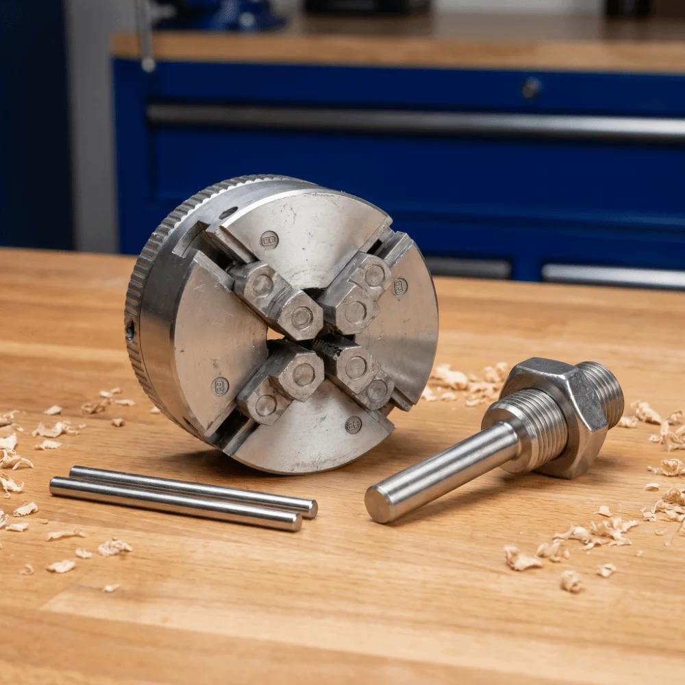 M12x1mm Thread 3 Jaw Lathe Chuck Aluminum Alloy 10x35mm Clamping Mini Lathe Chuck Set Self Centering Lathe Chuck Lathe Work