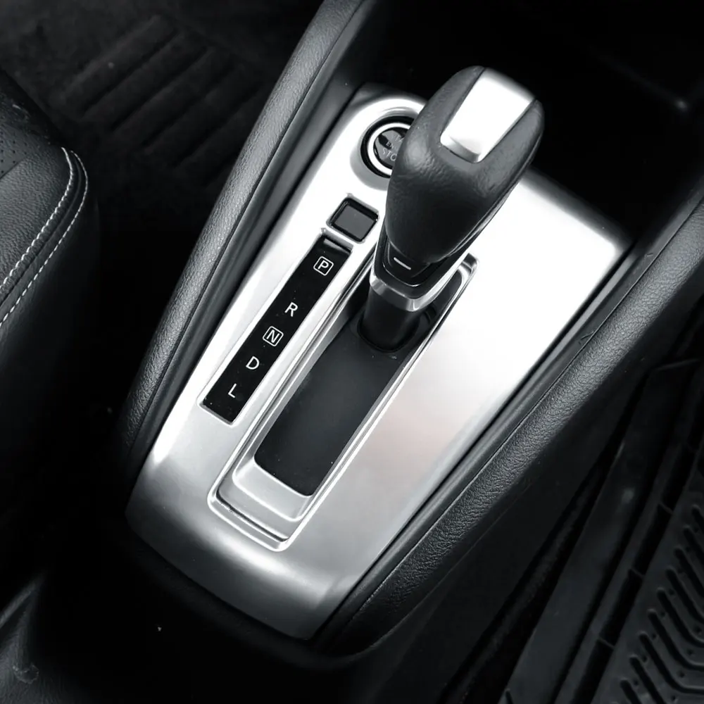 Pegatina de Panel de perilla de palanca de cambios de coche para Nissan Kicks 2017 - 2023 LHD decoración de palanca de cambios cubierta embellecedora estilo accesorios interiores
