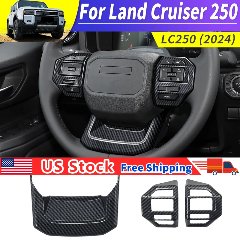 

Для Land Cruiser 2024 2025 1958 Prado LC 250 J250 украшение рулевого колеса пастер обновленная модификация аксессуары для интерьера