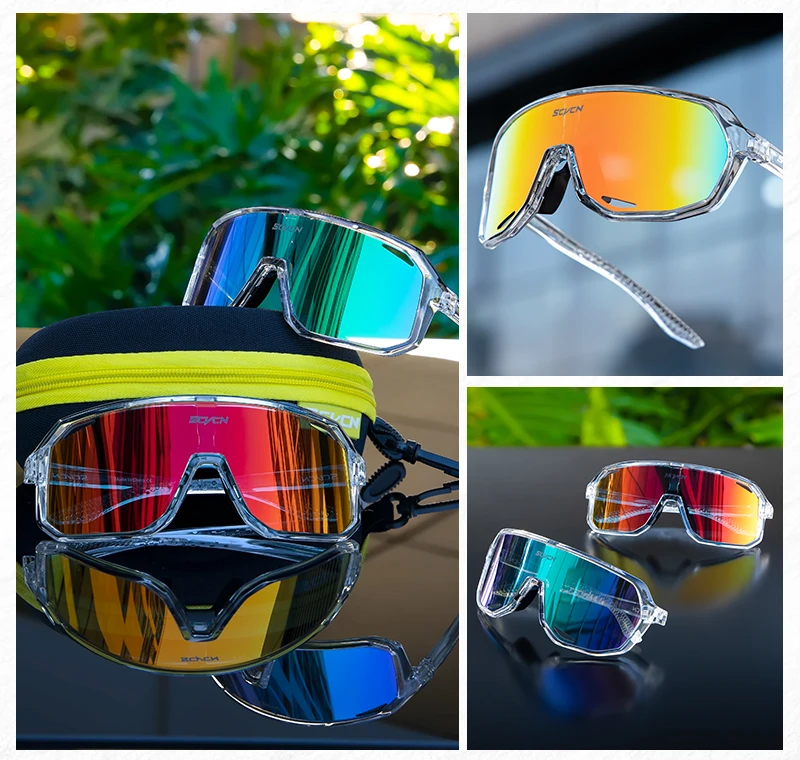 SCVCN Fahrrad-Sonnenbrille für Herren und Damen UV400 Schutzbrille MTB Mountainbike Fahrrad Outdoor Sport Fahr- und Wanderbrille – Detail 9