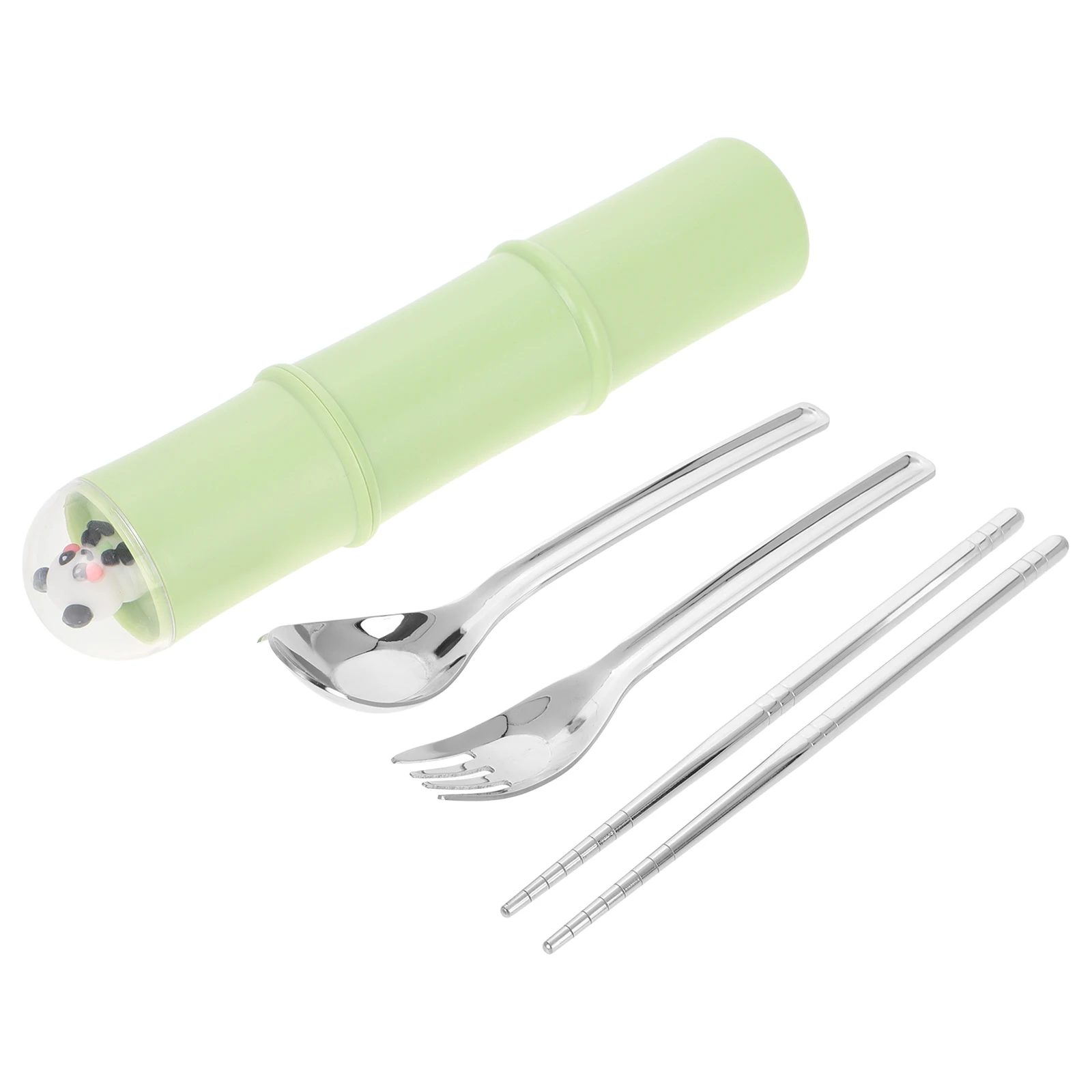 

1 set Portable Cutlery Set Stainless Steel Travel Utensils For Camping Picnic Reusable Silverware Lunch Box Accessories Spoon