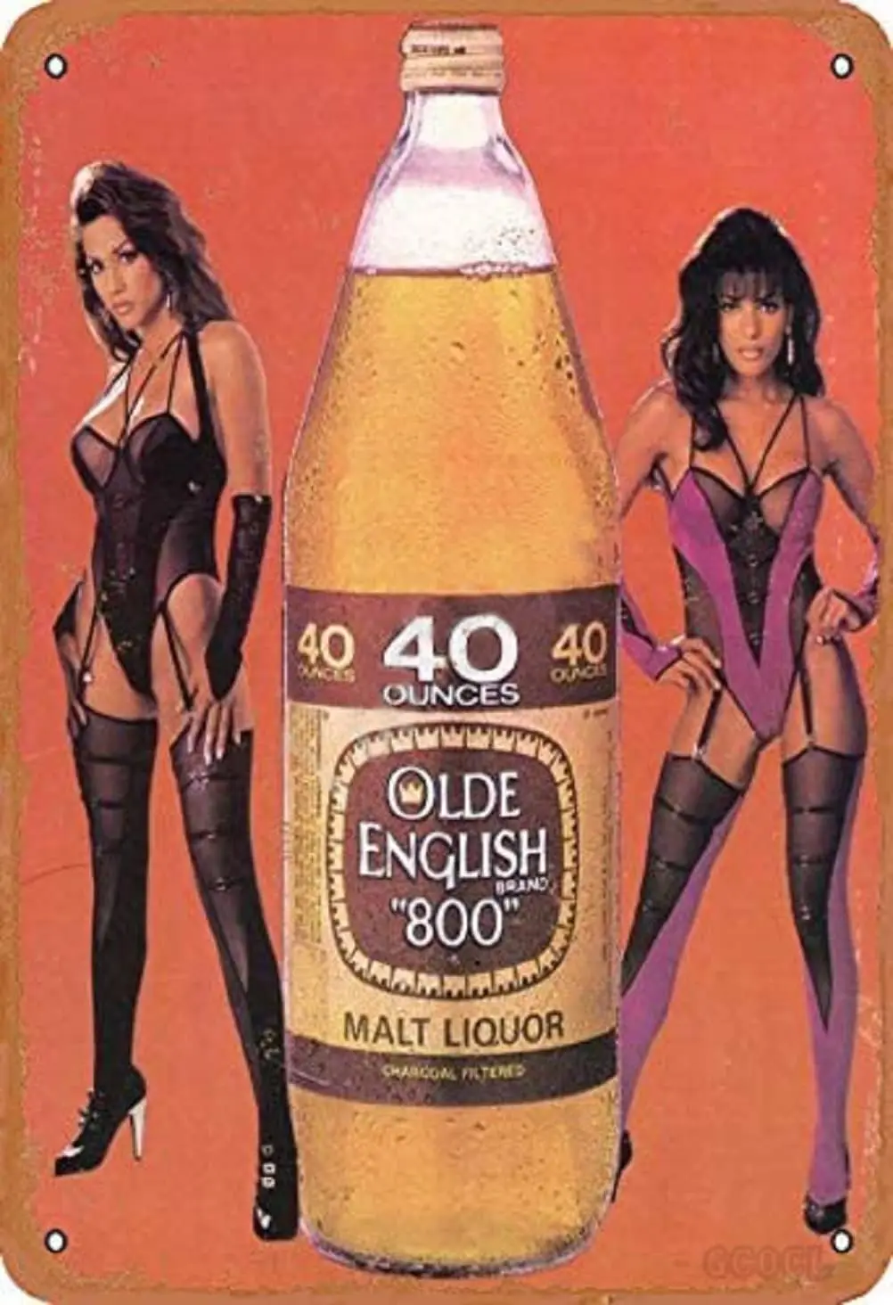 Old English Malt Liquor Beer Vintage Tin Sign Logo  Advertising Eye-Catching Wall Decoration-aluminum