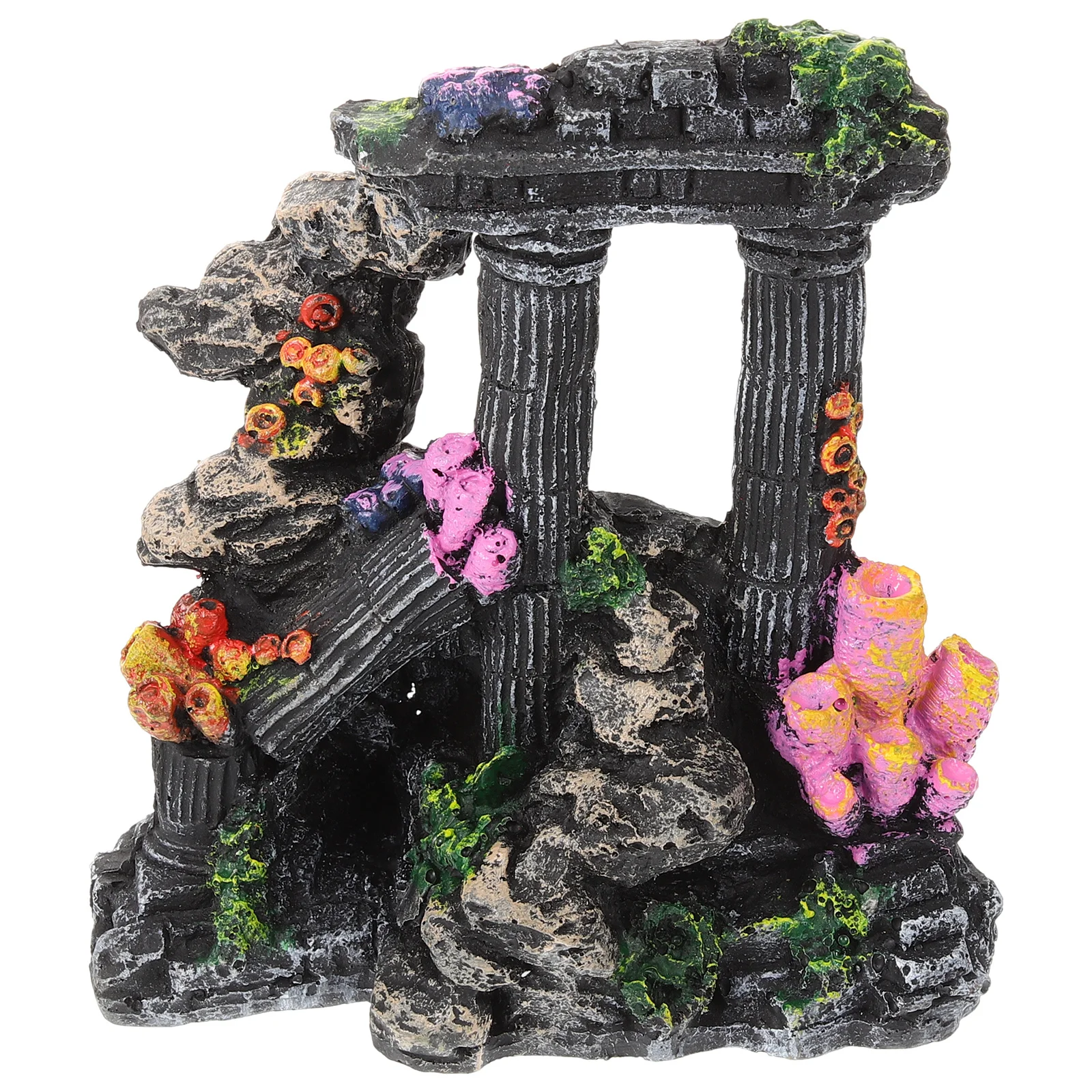 

Roman Column Resin Craft Decor For Fish Tank Aquarium Landscaping Ornament Mini Garden Decor Home Decoration