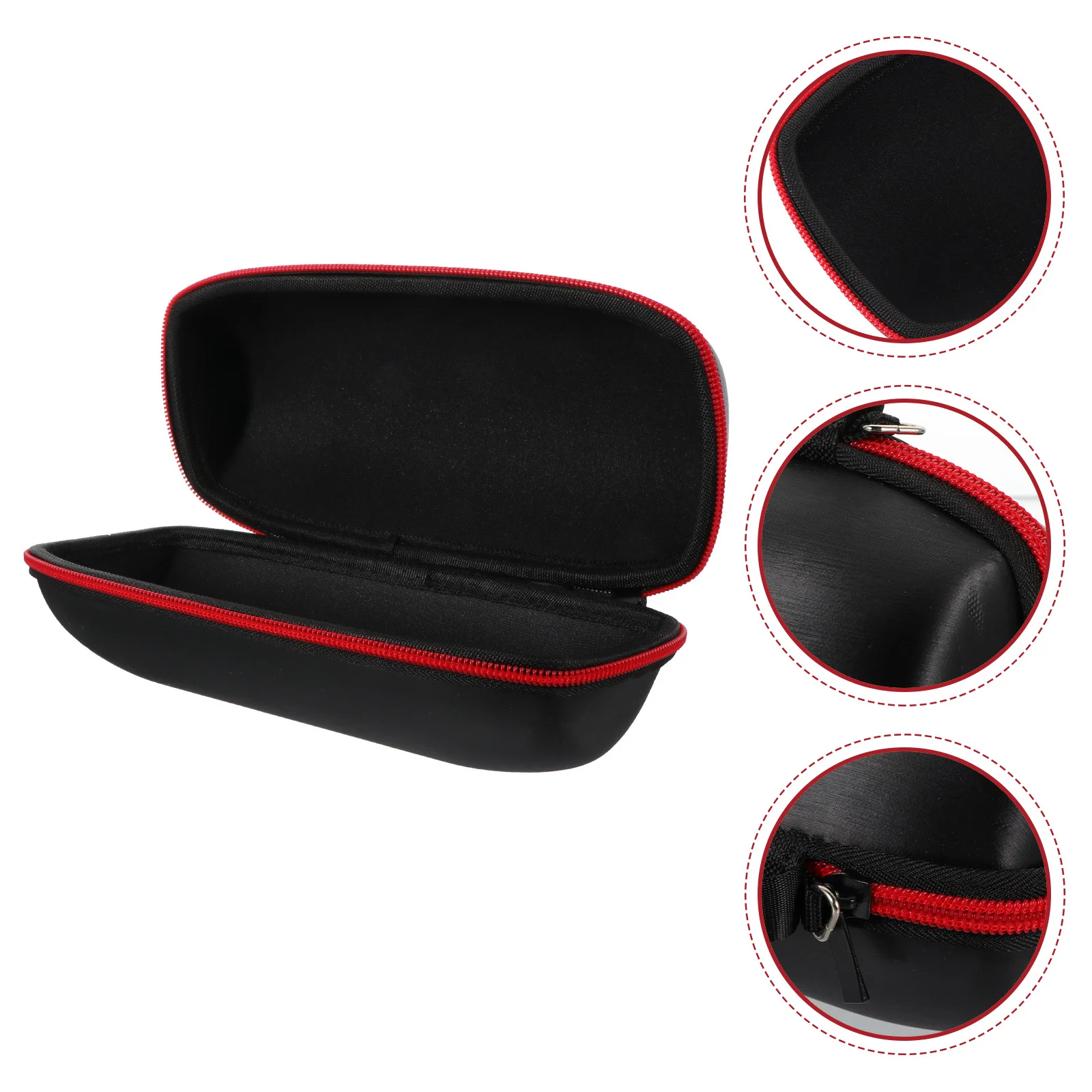 

Durable Wireless Speaker Storage Bag Black Eva Carrying Case Shockproof Mic Pouch Portable Organizer Lanyard Microphone Case