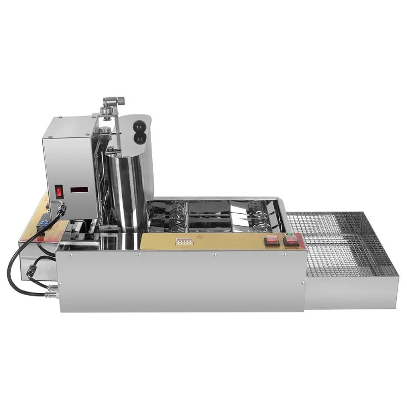 Automatic electric fried doughnut making machine, automatic stainless steel doughnut making machine