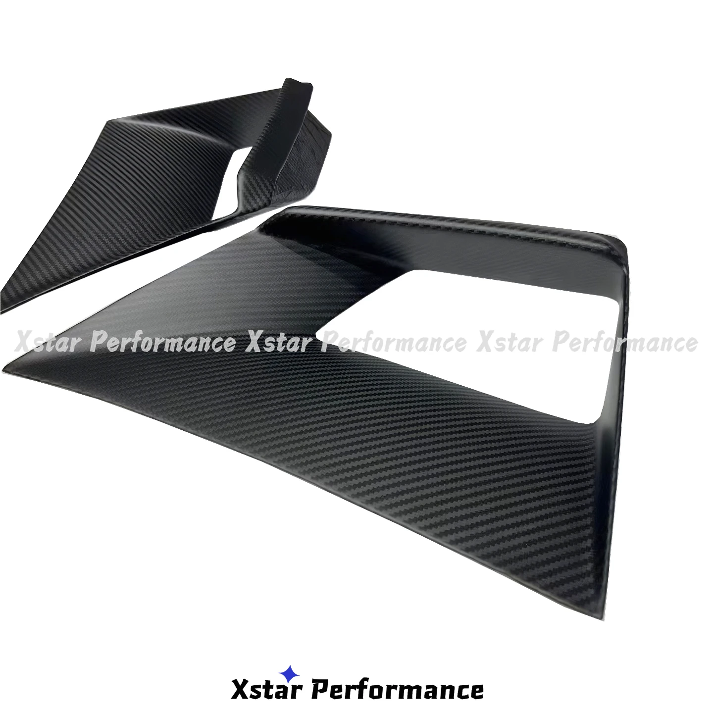 Xstar-rejillas de ventilación para Lamborghini huracán STO, cubierta de fibra de carbono seco, estilo Lamborghini