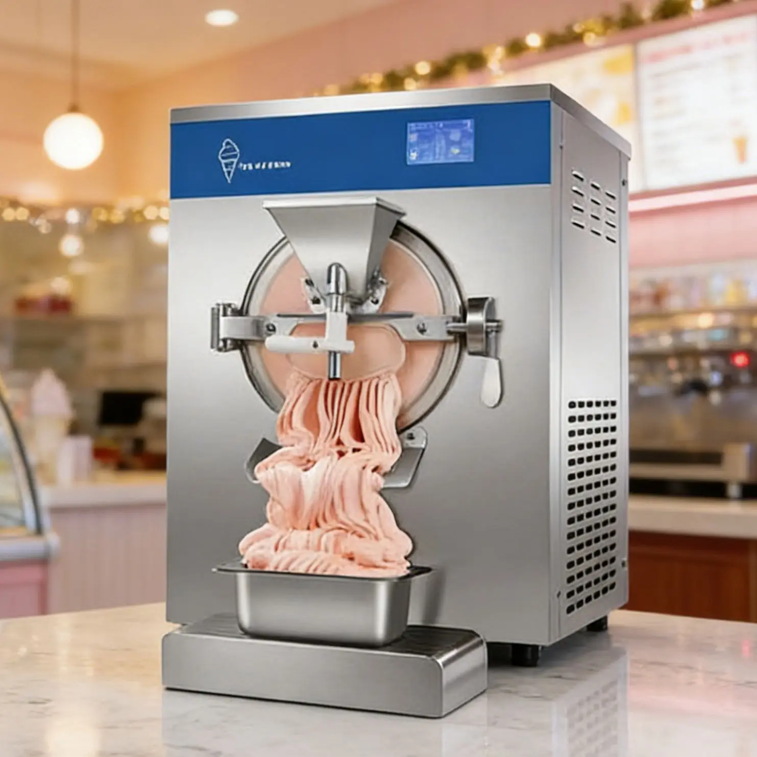 USB Automatic Ice Cream Maker 450Ml Mini Electric Milkshake Squeezer Home DIY Frozen Fruit Dessert Pressing Machine Yogurt Mixer