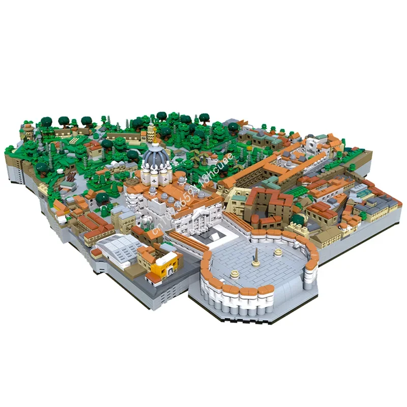 4879 pièces MOC ville du Vatican modèle d'architecture blocs de construction assembler jouet créatif idée cadeaux de noël éducation enfants anniversaire