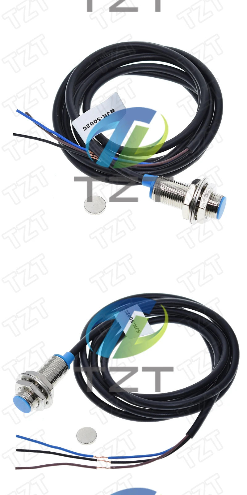 TZT 1/3PCS NJK-5002C Hall Effect Sensor Näherungsschalter NPN 3-Drähte Schließer + Magne für Arduino – Detail 4