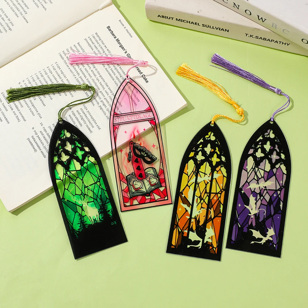 ACOTAR Night Court Bat Bookmark Gift for A Court of Thorns and Roses Fantasy Reading Accessory Book Marker Decor for Book Lovers view 3
