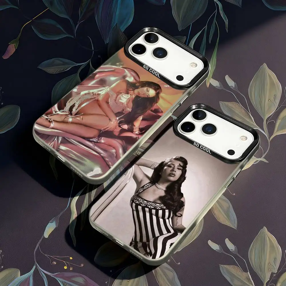 

Чехол для телефона Kali Uchis Sincerely для iPhone 17,16,15,14,13,12,X,8,Pro,Max,Plus,E,SE4,Air,Mini IMD матовый черный